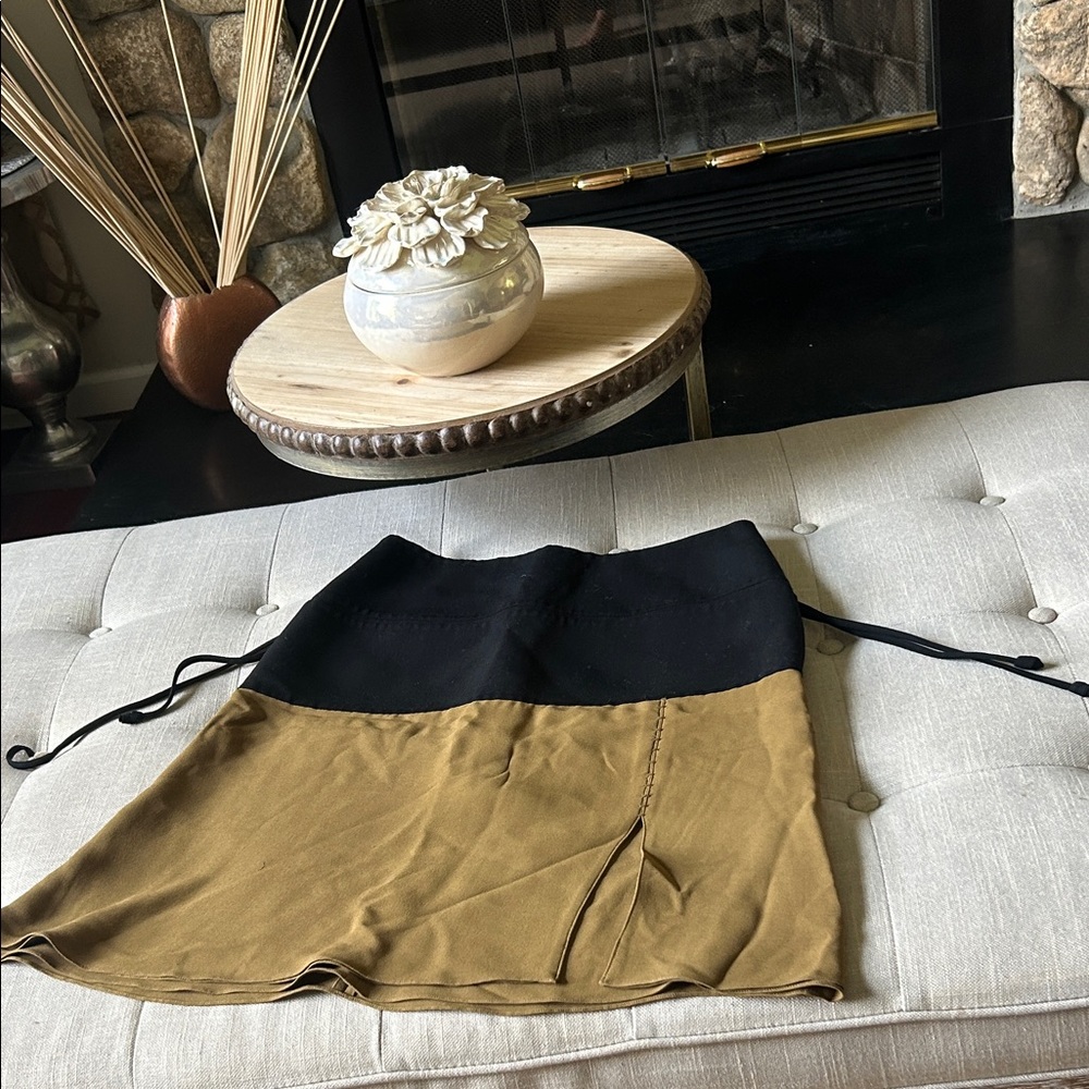 Ralph Rucci Silk/Wool Drop Waist Midi Skirt Size 8 - Picture 1 of 9